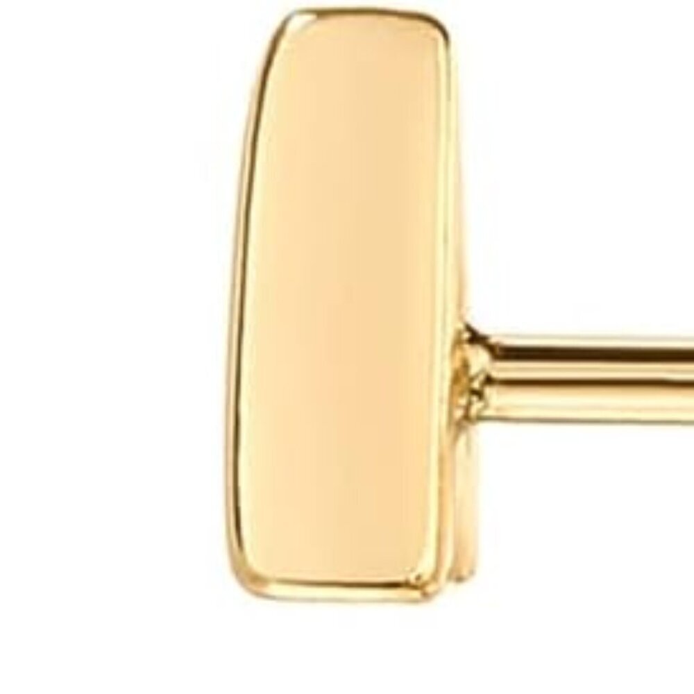 14K Gold Plated Sterling Silver Bar, Dot, Heart, Triangle, Star, Cat | Dainty Ea
